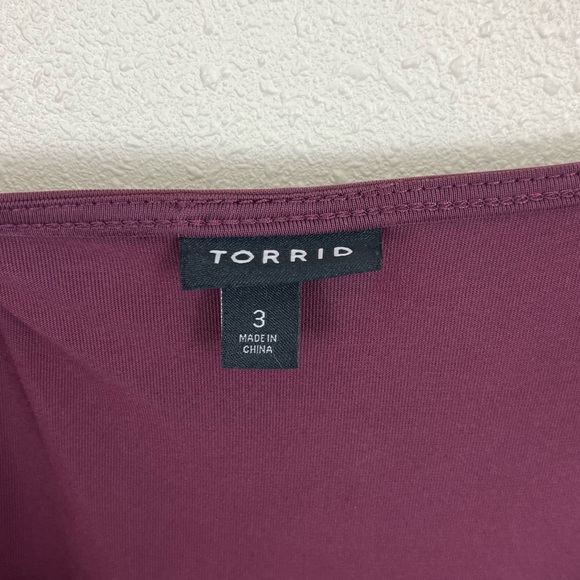 TORRID Wine Studio Cupro Midi Dress Womens Plus Size 3X - Picture 7 of 8